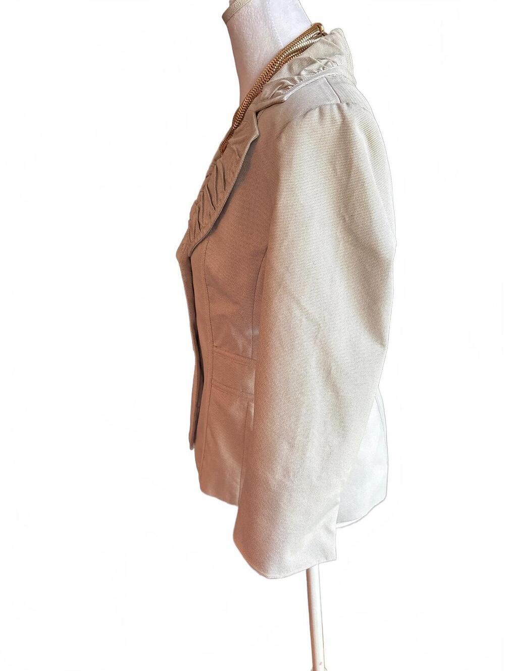WHBM Ruffle Collar Jacket 8 - Picture 7 of 9